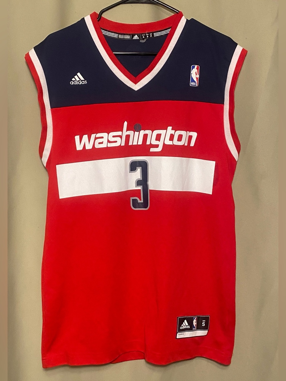 Washington Wizards Bradley Beal # 3 Road Adidas Basketball Jersey S